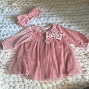 Baby Starters Pink Dress with Bow